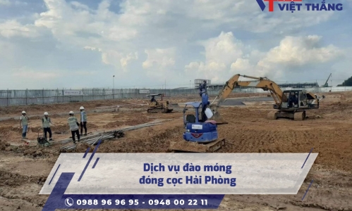 Dịch vụ đào móng đóng cọc Hải Phòng