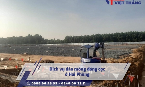 Dịch vụ đào móng đóng cọc ở Hải Phòng