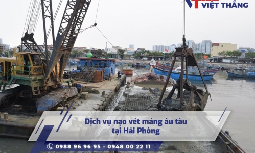 Dịch vụ nạo vét máng âu tàu tại Hải Phòng