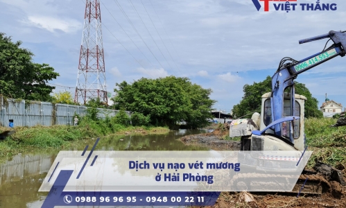 Dịch vụ nạo vét mương ở Hải Phòng