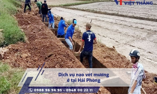 Dịch vụ nạo vét mương ở tại Hải Phòng