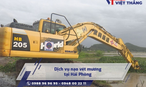 Dịch vụ nạo vét mương tại Hải Phòng