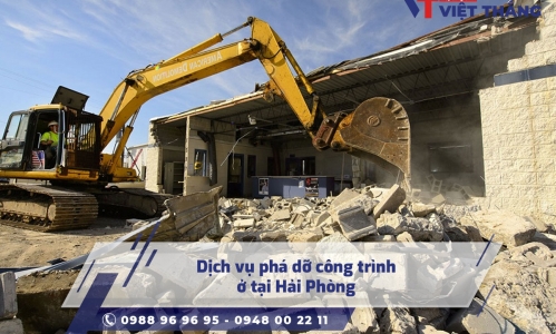 Dịch vụ phá dỡ công trình ở tại Hải Phòng