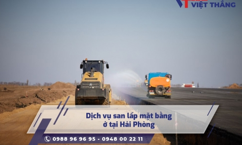 Dịch vụ san lấp mặt bằng ở tại Hải Phòng