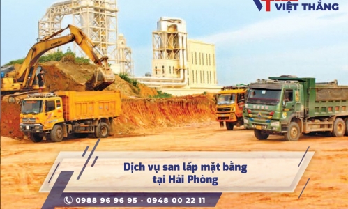 Dịch vụ san lấp mặt bằng tại Hải Phòng