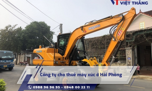 Công ty cho thuê máy xúc ở Hải Phòng