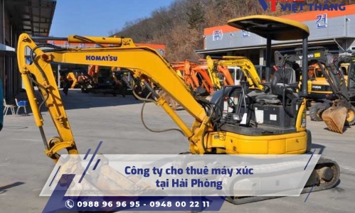 Công ty cho thuê máy xúc tại Hải Phòng