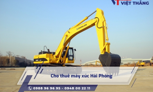 Cho thuê máy xúc Hải Phòng