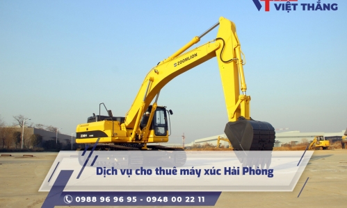 Dịch vụ cho thuê máy xúc Hải Phòng