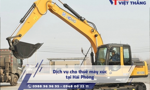 Dịch vụ cho thuê máy xúc tại Hải Phòng