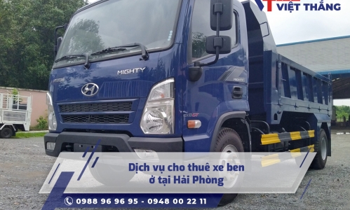 Dịch vụ cho thuê xe ben ở tại Hải Phòng