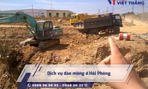 Dịch vụ đào móng ở Hải Phòng