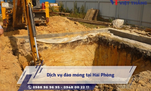 Dịch vụ đào móng tại Hải Phòng